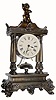 C.1883, Ansonia clock Co., DAUNTLESS, one Day, time and alarm mantle clock.
