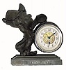 C.1886, Ansonia "BEATING TIME", 1-Day novelty timepiece in good as-found condition.