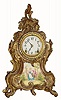 C.1900, Ansonia, TRIANON, gilt cast metal clock in the French style and in generally good restored condition.