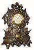 C.1860, N. Muller, New York, 8-day time/strike shelf clock. 