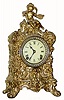 C.1904, Ansonia Clock Co., CREST, cast white metal mantel clock in very good restored condition,