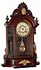 C.1900, Ansonia Clock Co., New York. 8-day "Triumph" model solid mahogany mantel clock with gong striking.