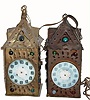 C.1880, (lot of 2, as-found), PARADE clocks, incomplete, with damage. 