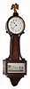 C.1930, New Haven Clock Co., Willis, mini banjo clock in generally good condition.