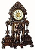 C.1904, Ansonia FAVORITE, cast metal novelty clock in nice restored condition.