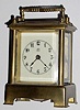 C.1905, Waterbury Clock Co., "Conductor", brass cased carriage clock in fair to good condition.