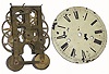 C.1855, German copy of American-style 8-day fusee shelf clock movement.