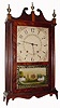 C.1827, E. Terry and Sons, 30-hour time/strike 2-Wt, Pillar and Scroll shelf clock.