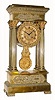 C.1880, French, Mougin, 4-Column Empire style mantel clock in very good condition.