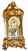 C.1905, Ansonia Clock Co., for Jennings Brothers, unusual crystal regulator with Art Nouveau theme.