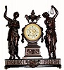 C.1894, Ansonia Double Statue MUSES mantel clock in excellent restored condition.