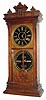 C.1880, Ithaca Calendar Clock Co., "No. 6 1/2, Belgrade, Shelf", time, strike and perpetual calendar, in walnut, and in outstanding original condition.