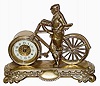 C.1900, English, British United Clock Co., BICYCLE clock in excellent original condition.