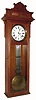 C.1900, Waterbury "REGULATOR No. 60", in oak, as-found, missing its bottom and 2 finials and pedestals for the top.