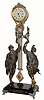 C.1880, Ansonia "FISHER and FALCONER" double statue swing clock in very good condition.