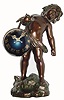 C.1890, French, Giant Figural clock, a young boy holding a ball in his hands,