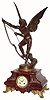 C.1890, French "L'AMOUR" (Cassavetti), a winged archer on a red marble base 