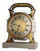 C,1883 (dated), French, Industrial Series, "LOCK", timepiece, with a compass at top.