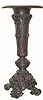 C.1895, Ansonia, Large Cast Pedestal for a lamp or swing clock. 