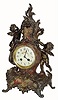 C.1900, French Criterion, spelter and marble mantel clock in very good original condition.
