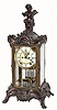 C.1905, Ansonia EULOGY, fancy crystal regulator in excellent restored condition.