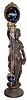 Mixed lot: C.1895 Ansonia DIANA statue, 