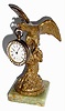 C.1905, Ansonia, EAGLE, watch holder and watch in generally good condition, 