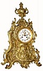 C.1870, French, Napoleon III, Fanciful Bronze clock, 8-day time and strike, with open escapement on the dial and in good original condition.