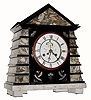 C.1910, French, 8-day time/strike/calendar marble mantel clock.