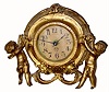 C.1905, Ansonia, Cast Figural clock in good original condition.