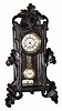 C.1890, German, Mini Black Forest 8-Day "R-A" wall clock in generally good original condition. 