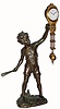 C.1910, German, Junghans, BATBOY swing clock in very good original condition.