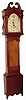 C.1830, American Cherry Tall Case now with a Seth Thomas wooden dial and quartz movement.