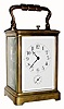 C.1900, French, Grand Sonnerie Carriage Clock with alarm and repeat in Corniche case.
