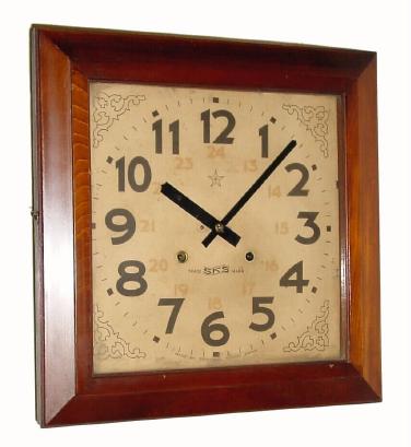 C.1910, Japan, Seikosha, Square gallery clock, 8-day time and strike in excellent original condition, — Antique Clocks Price Guide