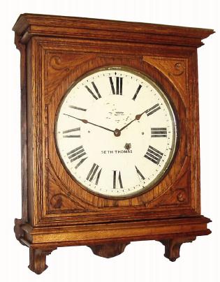 C.1909, Seth Thomas Clock Co., "Office No. 5", 8-day wall timepiece, as- found. — Antique Clocks Price Guide