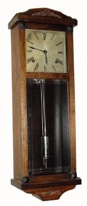 C.1925, Wm. L. Gilbert "HOLLYWOOD", in poplar with mahogany coloring. — Antique Clocks Price Guide