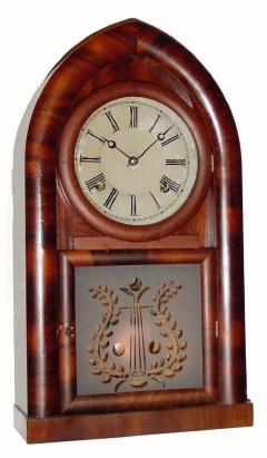 C.1869, Daniel Pratt &amp; Sons, Reading, Mass (Sale Rooms at 49 Union St., Boston), beehive 8-day shelf clock in good restored condition. — Antique Clocks Price Guide