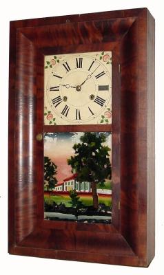 C.1840, Silas Hoadley, Plymouth, Conn., 30-hour time/strike OG shelf clock. — Antique Clocks Price Guide