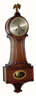 C.1923, New Haven Clock Co., "Welton", 8-day banjo timepiece. — Antique Clocks Price Guide