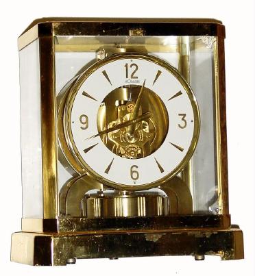 C.1965, Swiss, LeCoultre ATMOS, perpetual, never wind mantel timepiece serial #219707. — Antique Clocks Price Guide