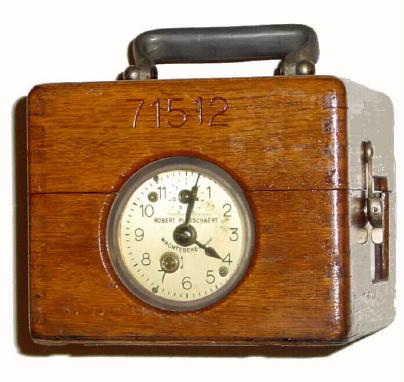 C.1935, German, Robert Plasschaert, Pigeon Race Timer, in excellent original condition. — Antique Clocks Price Guide