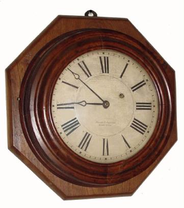 C.1847, Brewster &amp; Ingrahams, Bristol, Conn., 8-day gallery timepiece. — Antique Clocks Price Guide