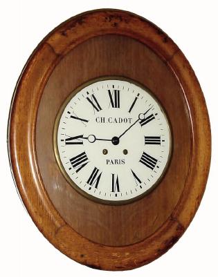 C.1890, French Baker's or Picture Frame clock, oversize, and in good original condition. — Antique Clocks Price Guide