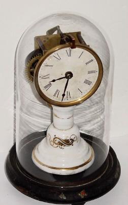 C.1860, Connecticut Candlestick timepiece. — Antique Clocks Price Guide