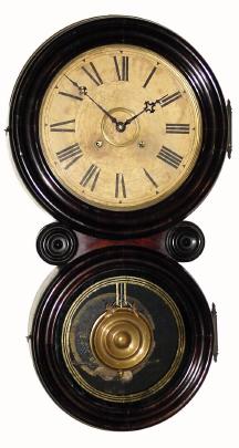 C.1895, E. Ingraham &amp; Co., "Reflector" 8-day time &amp; strike, with 12" dial and in generally good original condition. — Antique Clocks Price Guide