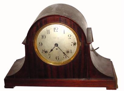 C.1915, Seth Thomas Clock Co., "Chime Clock No. 57", 8-day 4-bell Sonora chime time/strike chime clock. — Antique Clocks Price Guide