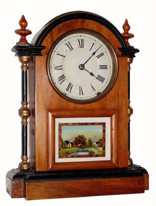 C.1875, Seth Thomas, "CINCINNATI", 8-day time and strike shelf clock, restored. — Antique Clocks Price Guide
