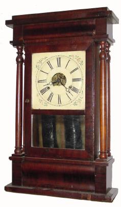 C.1848, Sperry &amp; Shaw, 115 Maiden Ln, New York, 30-hour time/strike shelf clock. — Antique Clocks Price Guide