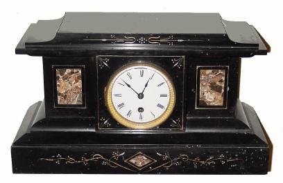 C.1890, Boston Clock Co., 8-day time &amp; strike mantel clock (tandem wind). — Antique Clocks Price Guide